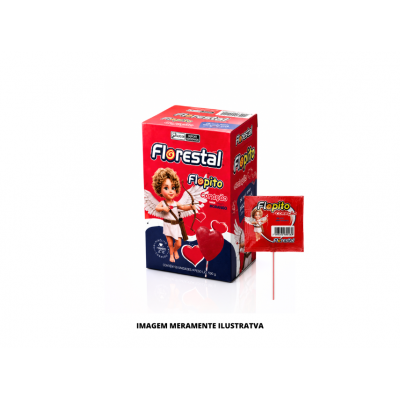 PIRULITO - FLORESTAL - 500g FLOPITO CORACAO VERMELHO DISP
